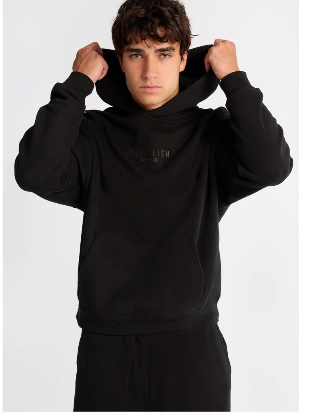 Southpole Establish Graphic Boxy Hoodie Sweater